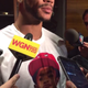 Derrick Rose wearing his T-shirt featuring son P.J. during a recent Chicago Bulls press conference
Twitter